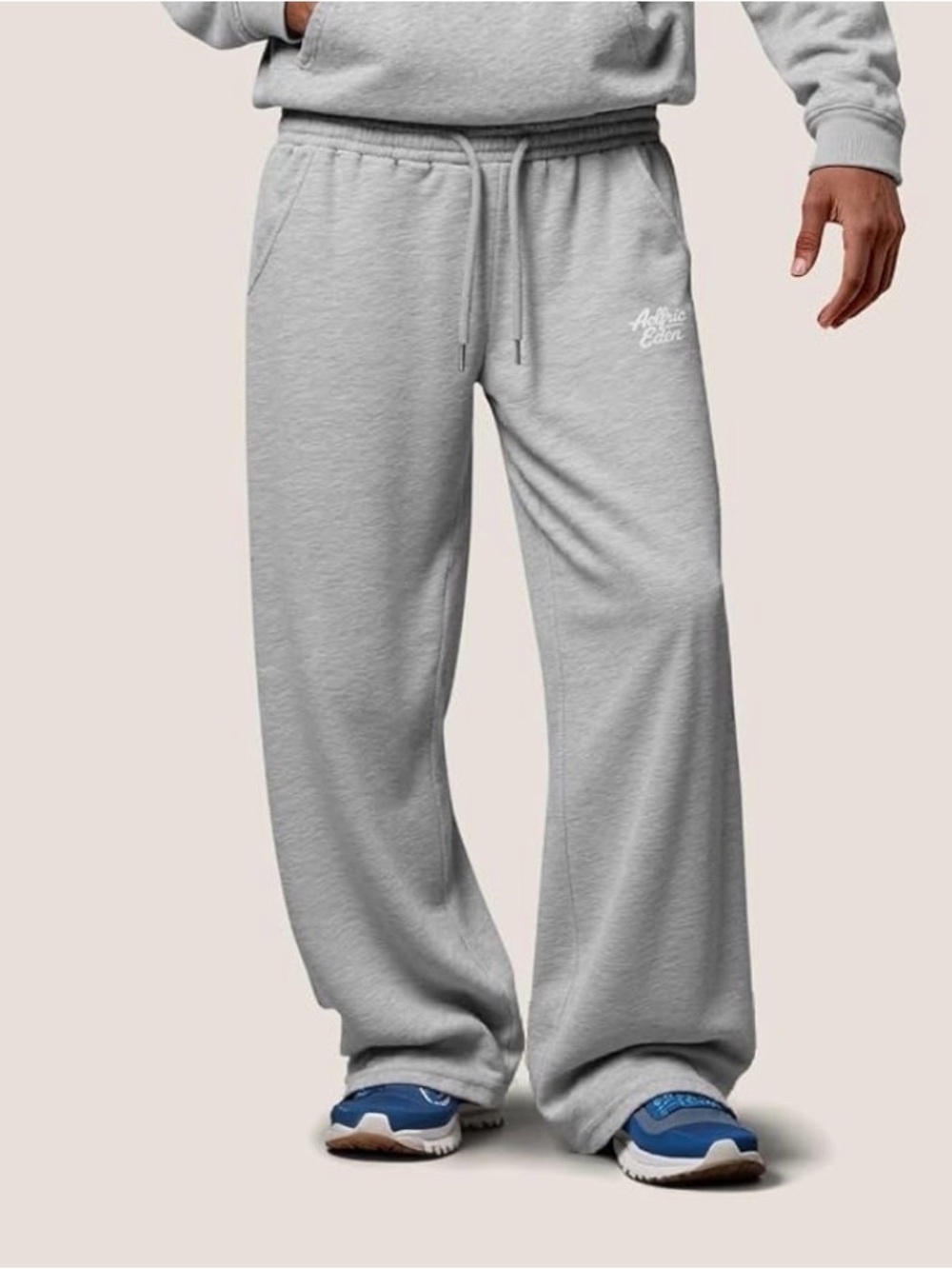 Aelfric Eden Baggy Wide Leg Sweatpants for Women’s Medium Gray Logo
